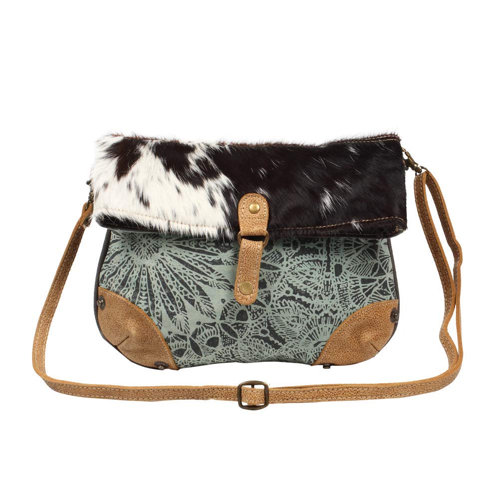 Myra Macey Canvas & Leather Crossbody Bag - Stylish for Daily Use