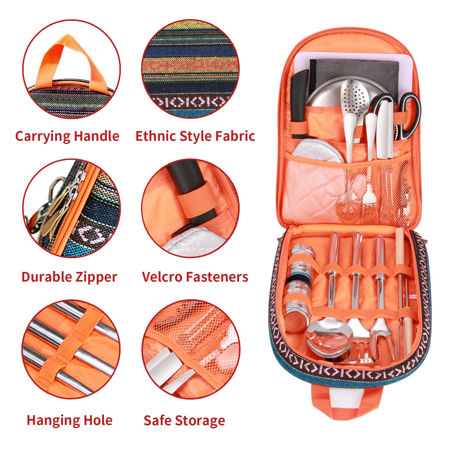 **Premium Camping Cooking Utensils Set - 15-Piece Outdoor Cookware Kit for Camping, RV, Picnics & BBQs - Essential Camping Gear & Must-Have Accessories for Grilling, Hiking & Backpacking - Perfect Gift for Outdoor Enthusiasts**