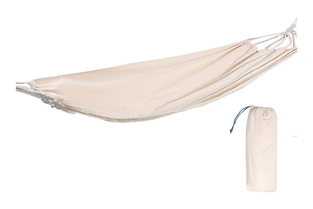 LumeCube Portable Outdoor Hammock - Heavy Duty 190x150cm Camping, Backyard & Travel Hammock - Anti-Rollover Design for Single/Double Use - Perfect for Relaxing in Garden, Beach or Hiking Trips