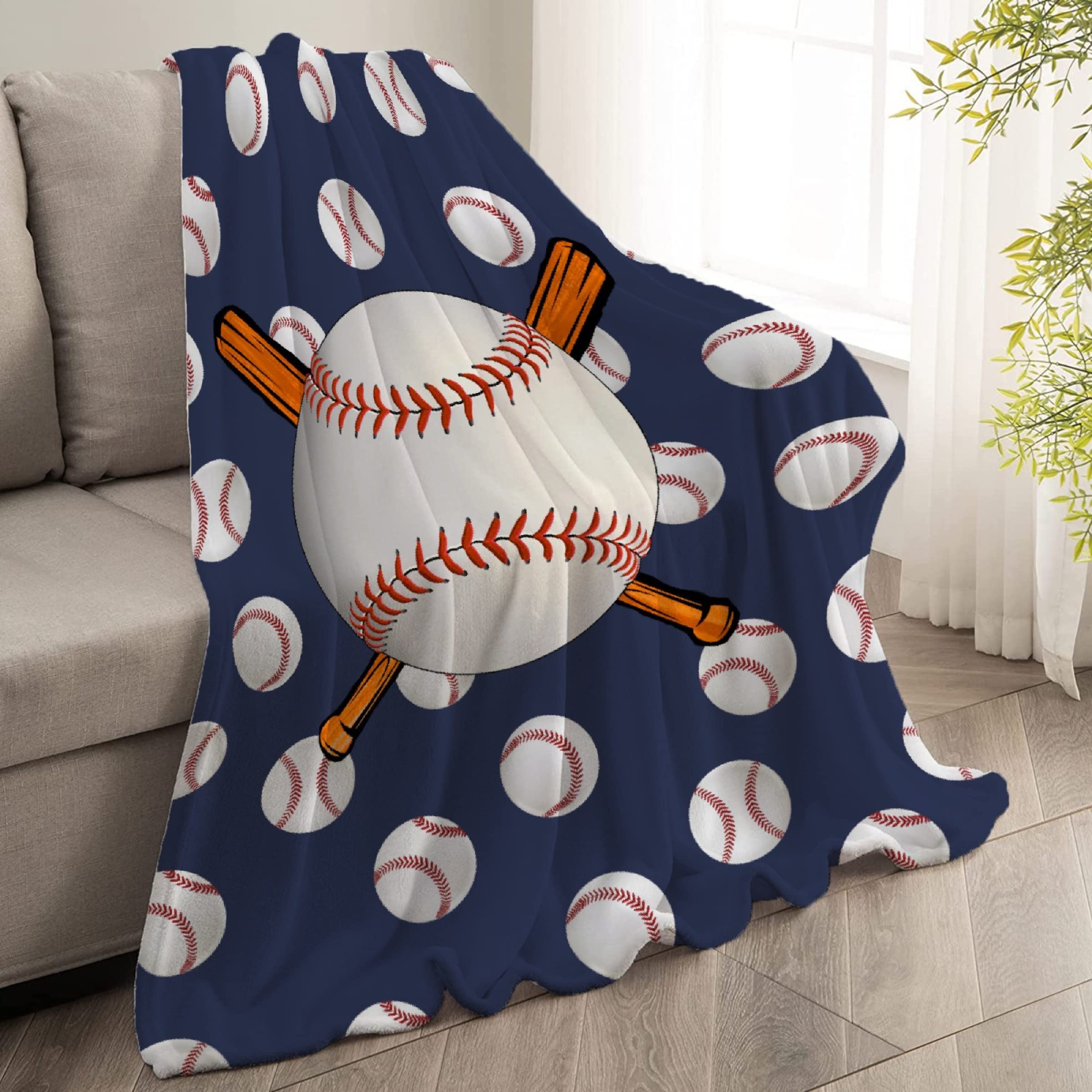 Soft & Cozy Lightweight Baseball Blanket - 50