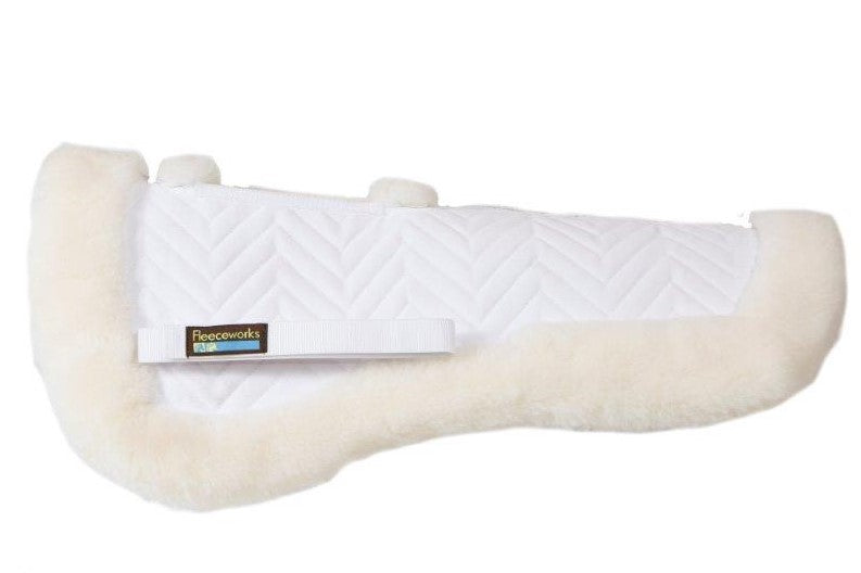 Therawool Traditional Wool Horse Wither Relief Half Pad - Comfortable & Breathable for Riding, Training & Show Jumping