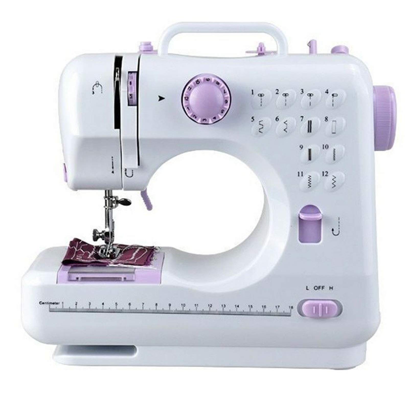 Portable Electric Sewing Machine with Dual Speed & Double Thread - Lightweight Sewing Kit for Home, Travel & DIY Projects - Replaceable Presser Foot for Fabrics & Crafts