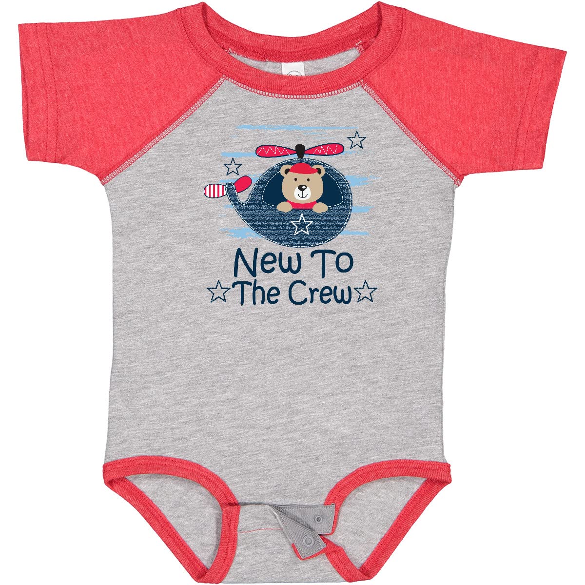 Inktastic New to The Crew Baby Boy Bodysuit - Soft Cotton Onesie for Newborns & Infants - Perfect Baby Shower Gift & Cute Outfit for First Photos