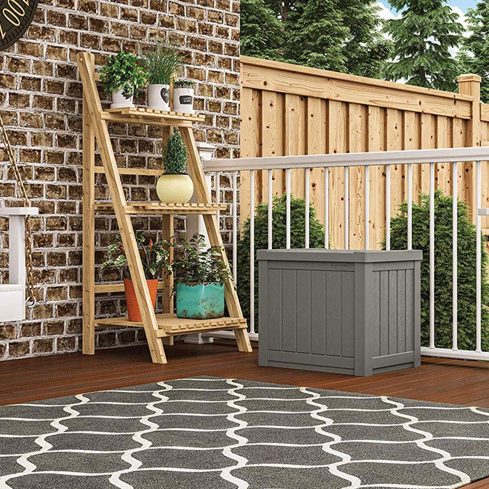**Suncast 22 Gallon Weatherproof Outdoor Storage Deck Box (2 Pack) – Durable Plastic Patio Organizer for Garden Supplies, Toys, Tools – Perfect for Backyard, Deck, or Garage Storage**