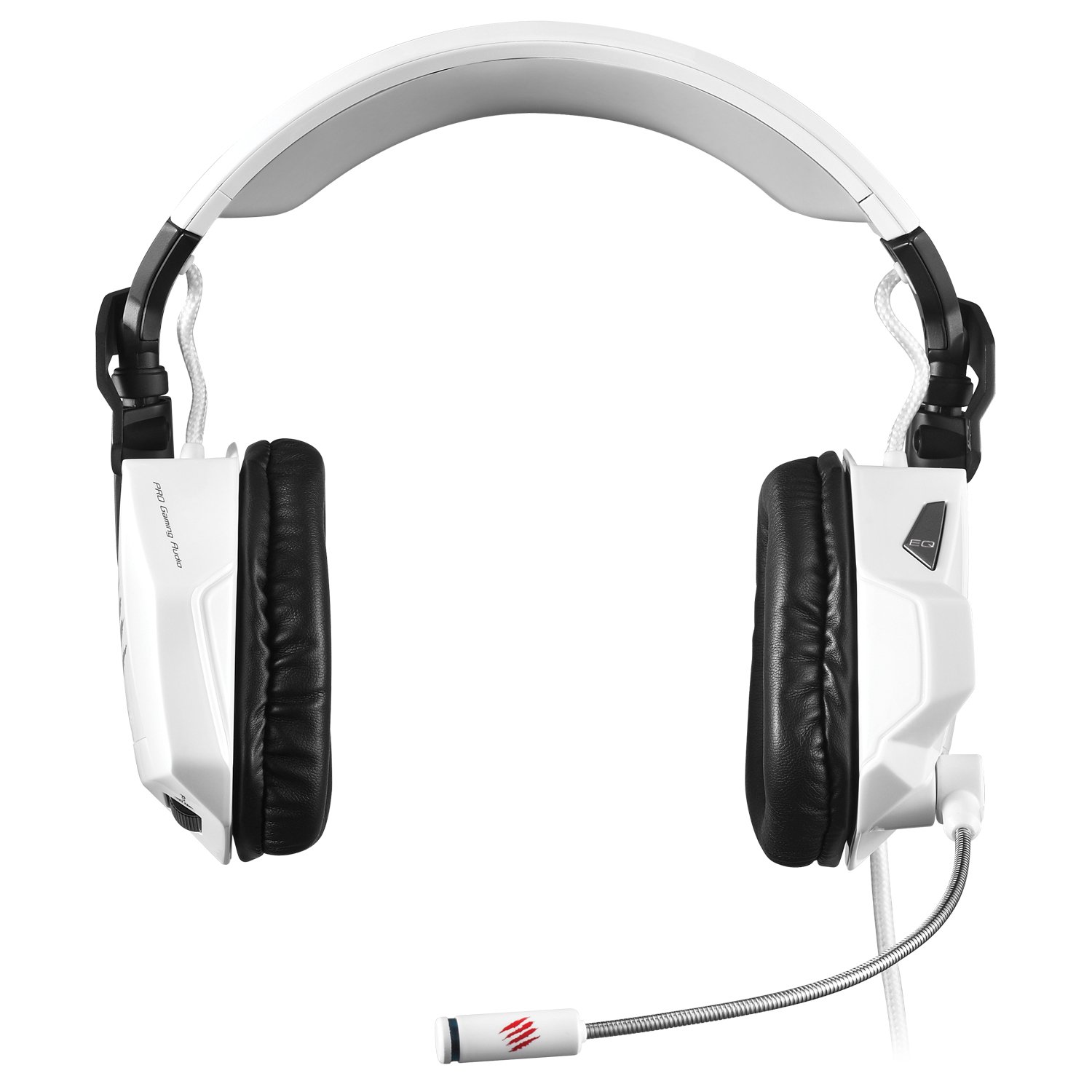 Mad Catz F.R.E.Q.5 Stereo Gaming Headset for PC and Mac - White | Noise Cancelling Mic, Comfortable Ear Cushions | Perfect for Online Gaming, Streaming & Video Calls