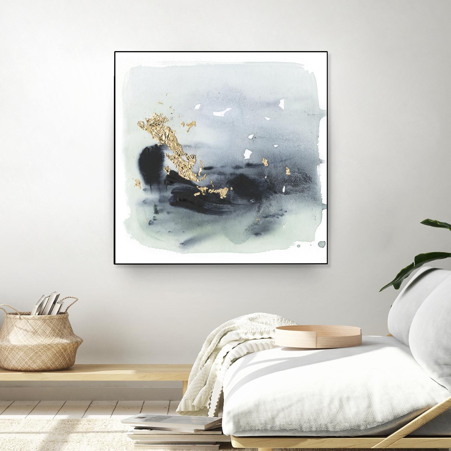 Cerulean & Gold II - Premium Home Decor Wall Art for Living Room, Bedroom & Office | Elegant Abstract Painting for Modern Interior Design
