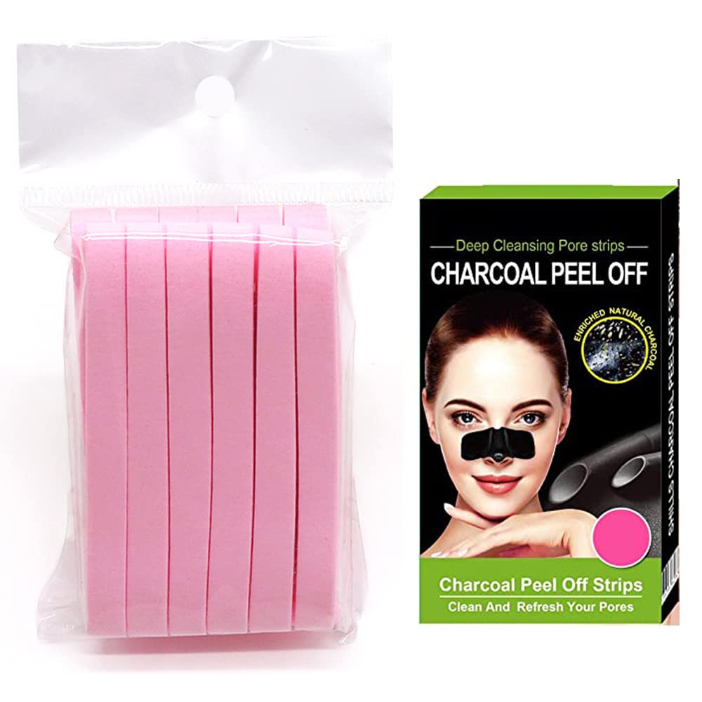 12-Piece Compressed Facial Sponges for Cleansing & Makeup Removal | Soft Exfoliating Wash Sponge Pads for Women & Girls | Includes 1 Blackhead Nose Strip | Perfect for Daily Skincare & Travel
