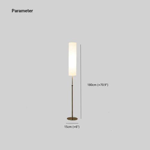 Modern Tall Column Floor Lamp - Soft Lighting for Living Room, Bedroom & Office - Adjustable Height & Energy Efficient LED Bulb Included