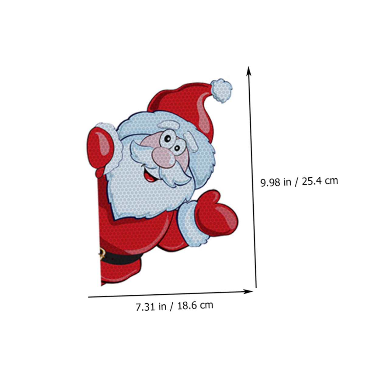 HANABASS 2 Sets Elegant Christmas Refrigerator Magnets - Holiday Car Decor Magnetic Stickers for Vehicle, Fridge & Office - Perfect for Christmas Car Decoration, Home & Gift Giving