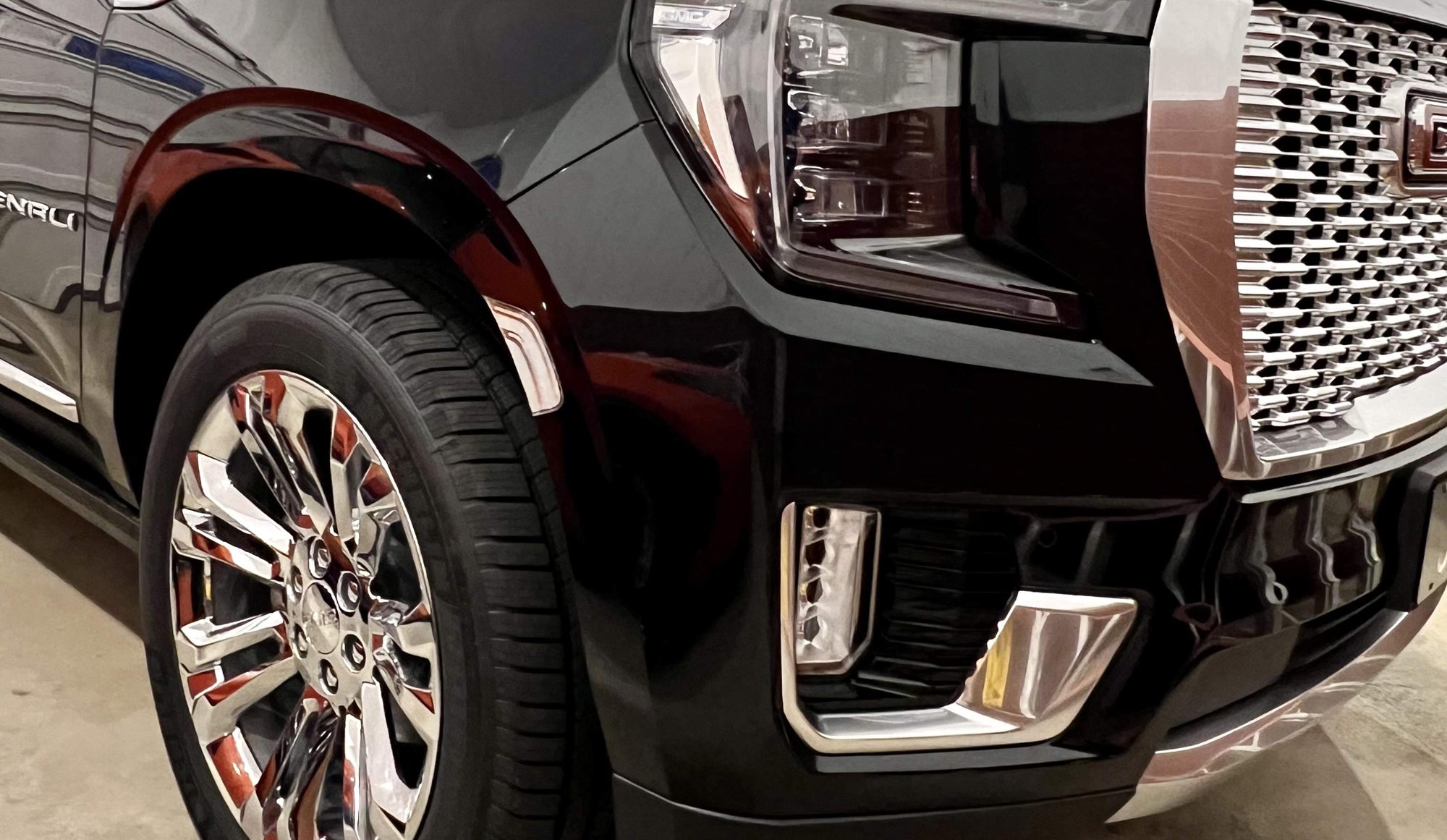 Clear Lens White Double Stripe LED Side Marker Lights Compatible with 2021-2023 Chevy Suburban/GMC Yukon/Cadillac Escalade - Enhanced Visibility & Style for Night Driving & Off-Road Adventures
