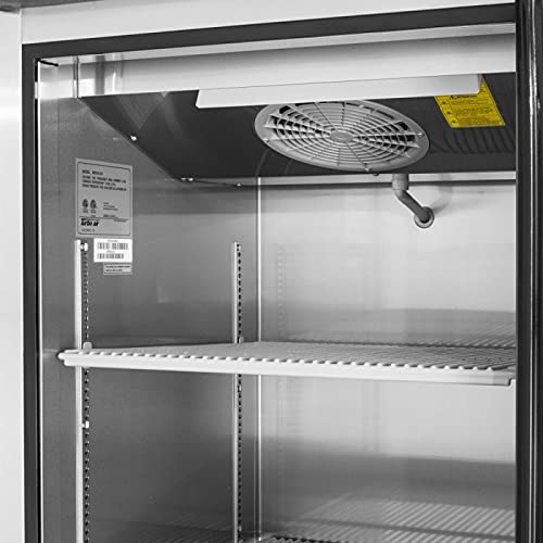 Turbo Air Commercial Upright Refrigerator - Heavy Duty Stainless Steel Kitchen Fridge for Restaurants, Cafes, Bars & Catering Businesses - Perfect for Food Storage & Beverage Cooling