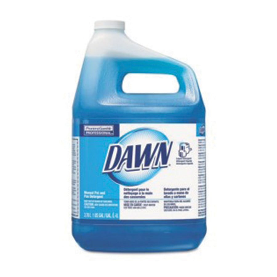 Dawn Original Dish Soap for Pots & Pans - 1 Gallon Bottle (4 Pack) - Heavy Duty Degreaser for Kitchen Cleaning, Dishwashing & Tough Stains