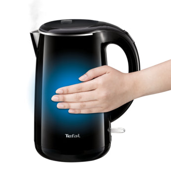 KO2608 1.7L Stainless Steel Electric Tea Kettle - Fast Boiling, Auto Shut-Off & Boil-Dry Protection - Perfect for Home, Office & Dorm Use