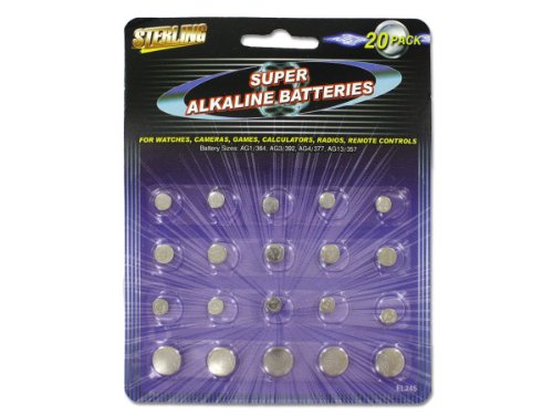 Alkaline Button Batteries (1.5V LR44 AG13) - 96 Pack - Long-Lasting Power for Watches, Calculators, and Small Electronics