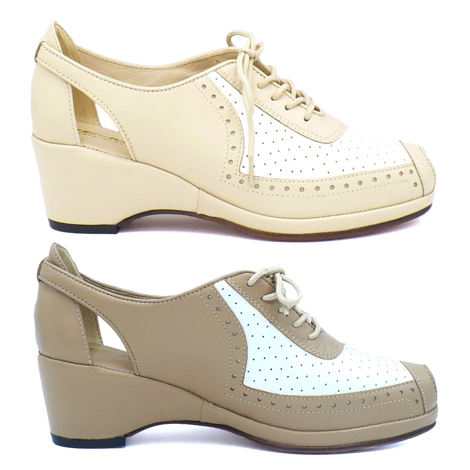 Men's Classic Spectator Shoes - Oxford Style Wingtip Dress Shoes for Formal & Casual Wear - Perfect for Weddings, Office & Special Occasions
