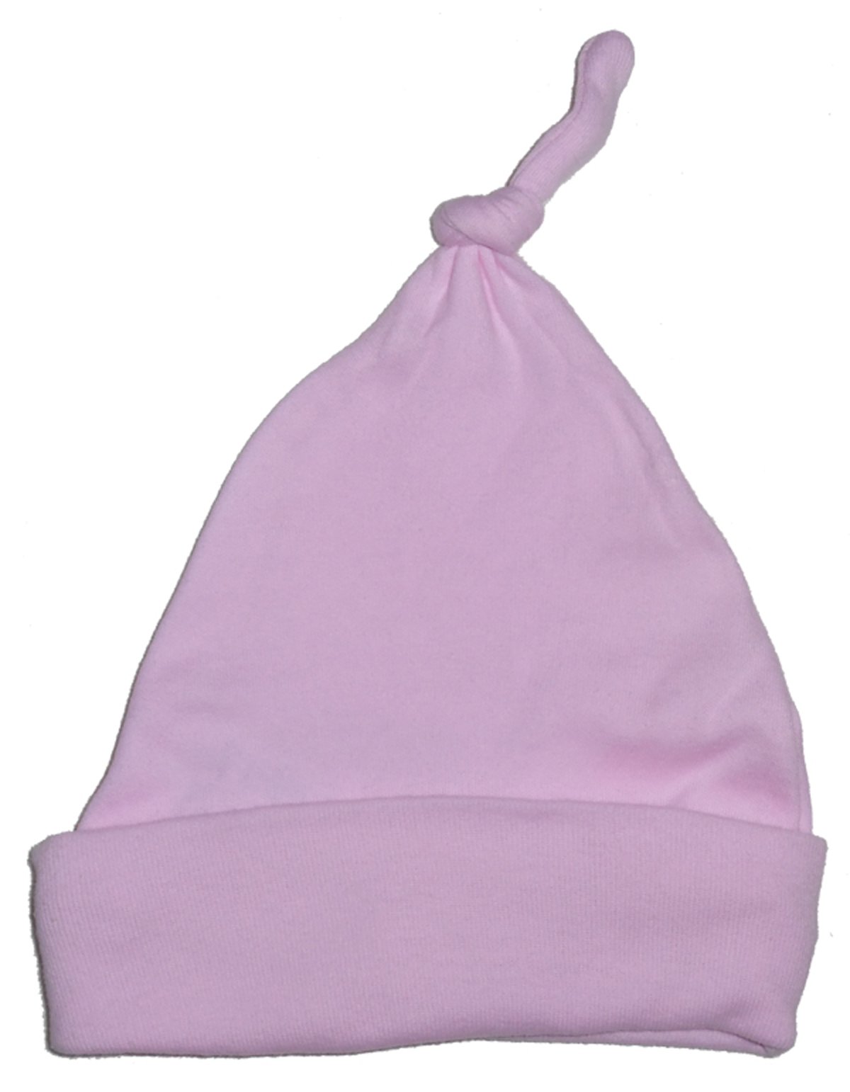 Pink Knotted Baby Cap for Newborns & Infants - Soft Cotton Beanie for Girls & Boys - Perfect for Photoshoots, Outings & Cold Weather