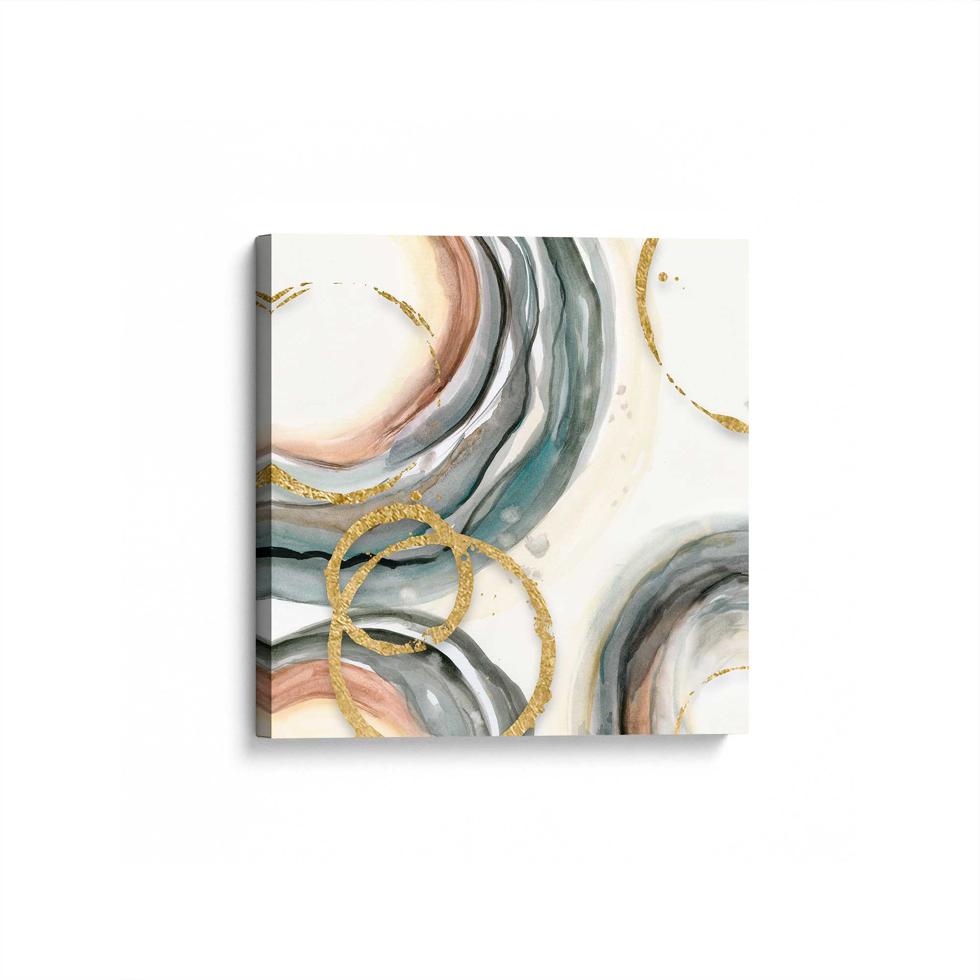 Golden Echoes v1 Canvas Print - Modern Wall Art for Living Room, Bedroom & Office Decor