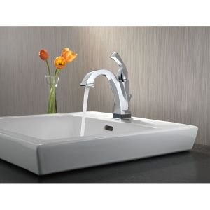 DELTA FAUCET 551T-CZ-DST Centerset Bathroom Sink Faucet in Champagne Bronze Finish - Perfect for Modern Bathroom Vanities and Powder Rooms