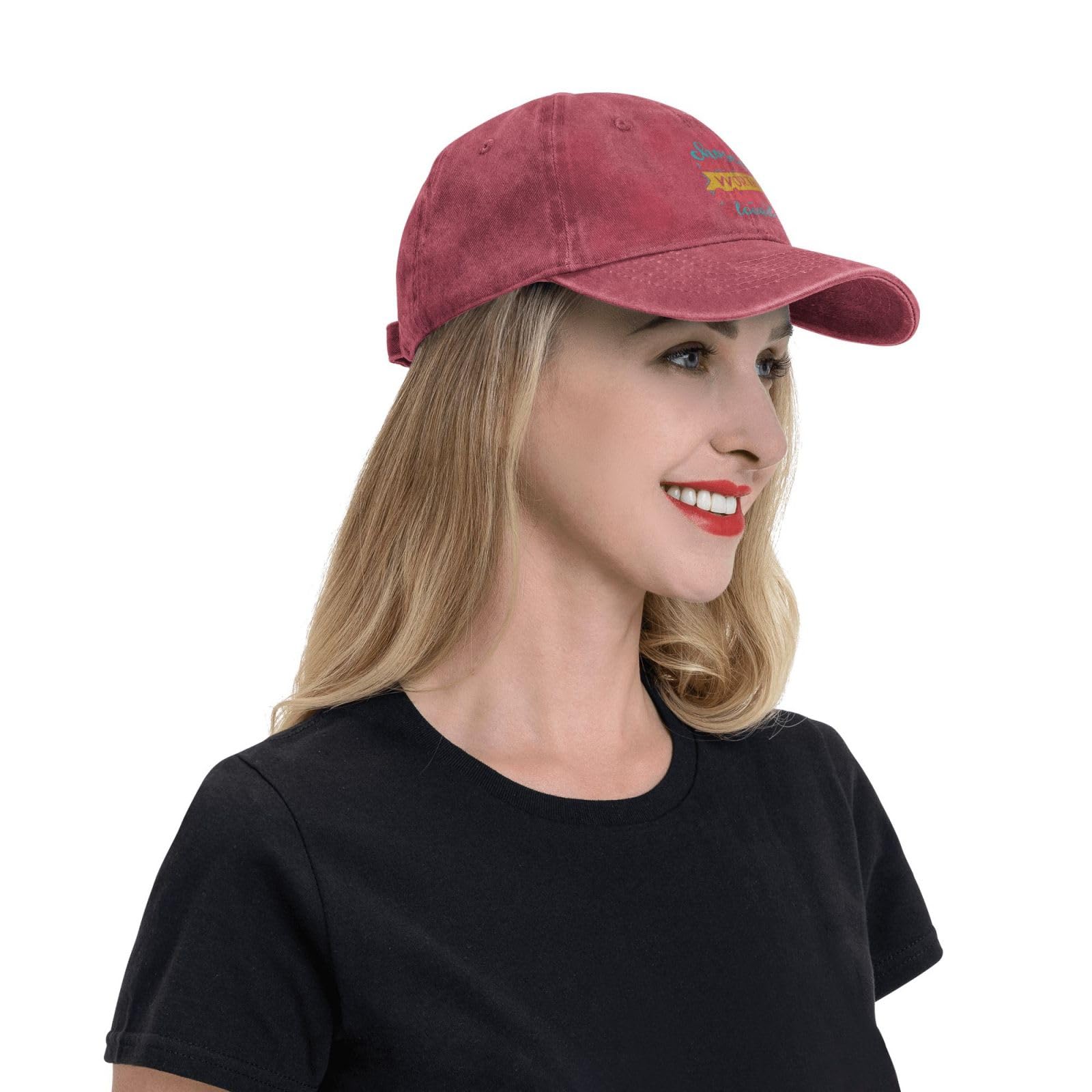 Chosen Redeemed Worthy Adored Loved Unisex Denim Trucker Cap - Baseball Dad Hat for Men & Women - Perfect for Casual Outings, Sports Events & Everyday Wear