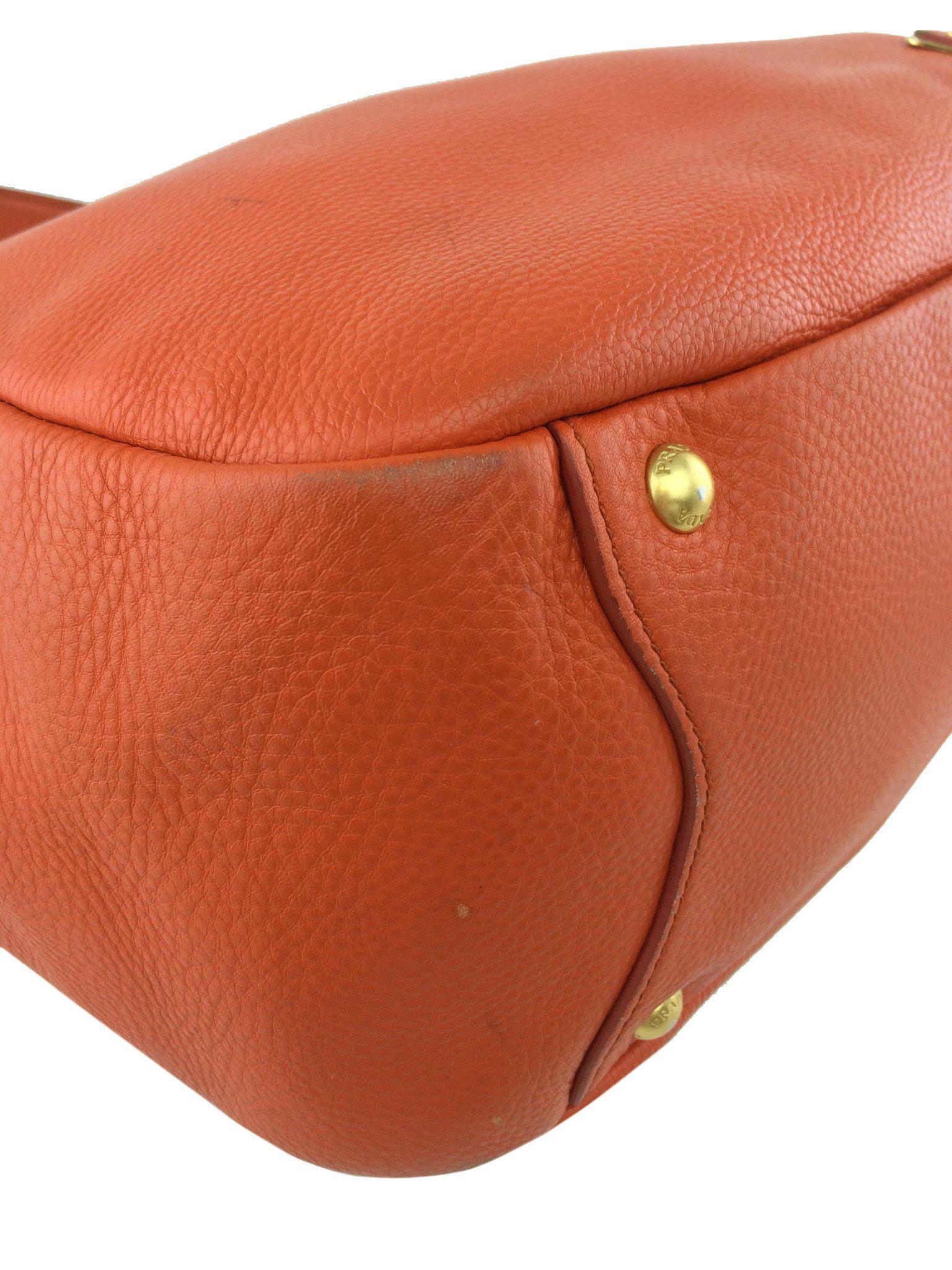 Prada Vitello Daino Leather Side Pocket Tote Bag for Women | Luxury Designer Handbag with Zipper Compartment | Perfect for Work, Travel & Everyday Use