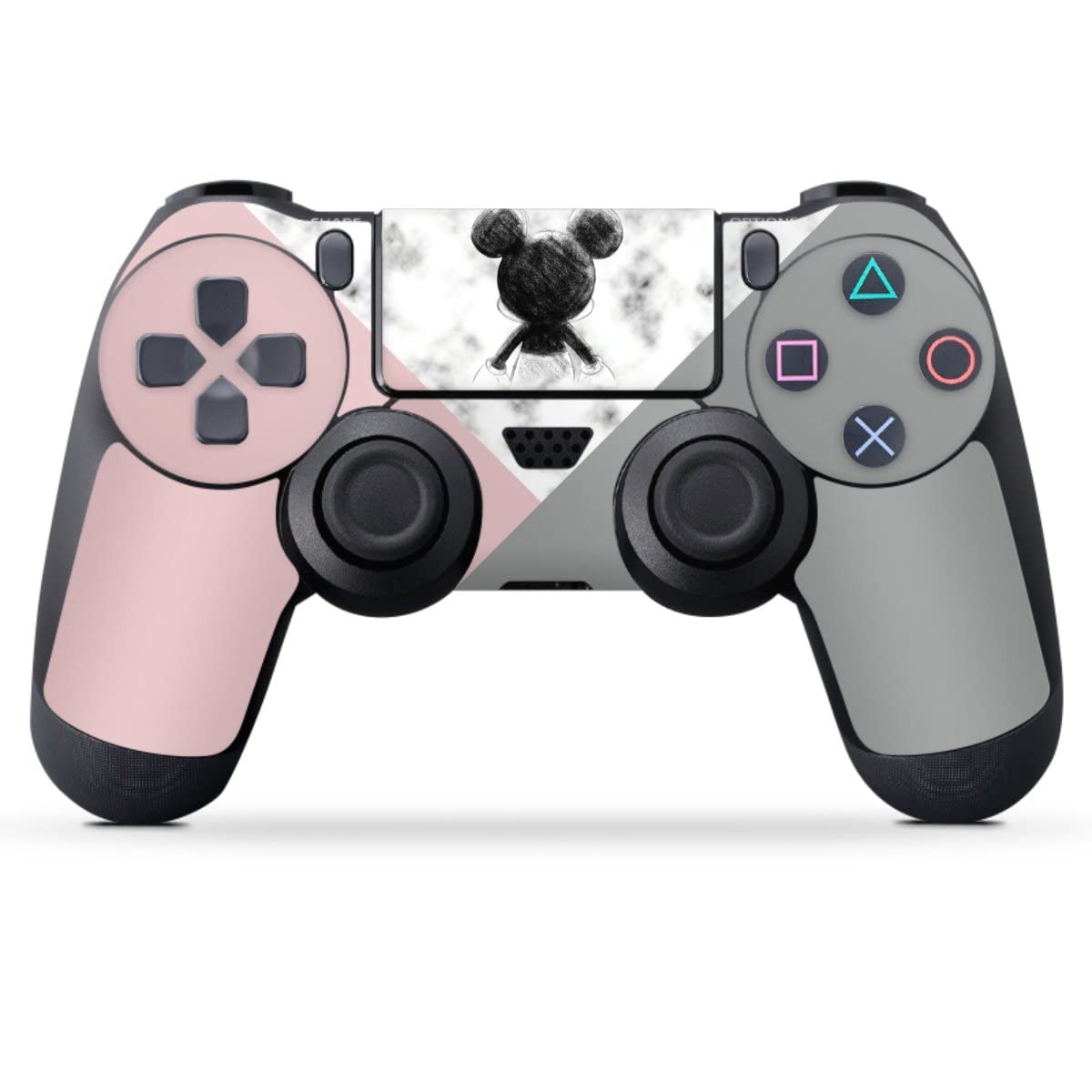 Disney Mickey Mouse Marble Skin Sticker for Sony PlayStation 4 Controller - Custom Protective Cover with Unique Design, Perfect for Gaming Enthusiasts & Disney Fans (Great for Gaming Sessions, Collectors, and Personalized Gift Ideas)