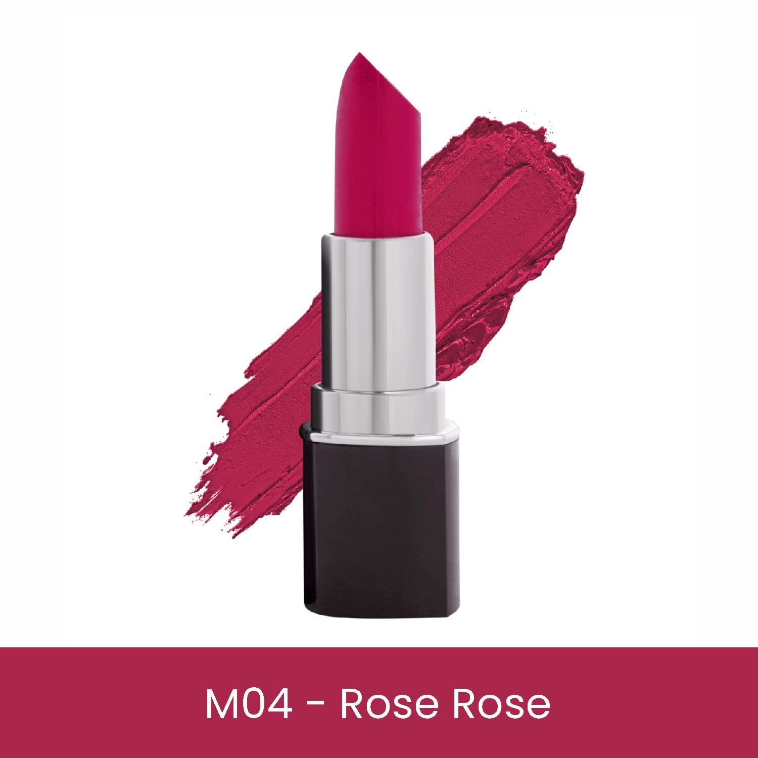 Verymiss Matte & Satin Lipstick - M04 Rose Rose | Long-Lasting Hydrating Lip Color for Women | Perfect for Daily Wear, Date Night & Special Occasions