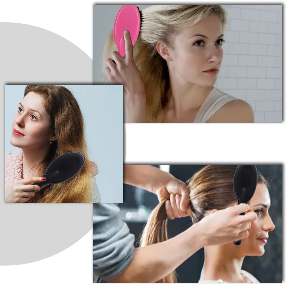 2 Pcs Loop Wig Brush & Hair Extension Detangler - Gentle Brush for Fragile Wigs, Hairpieces & Extensions | Perfect for Daily Styling, Salon Use & Travel Accessories