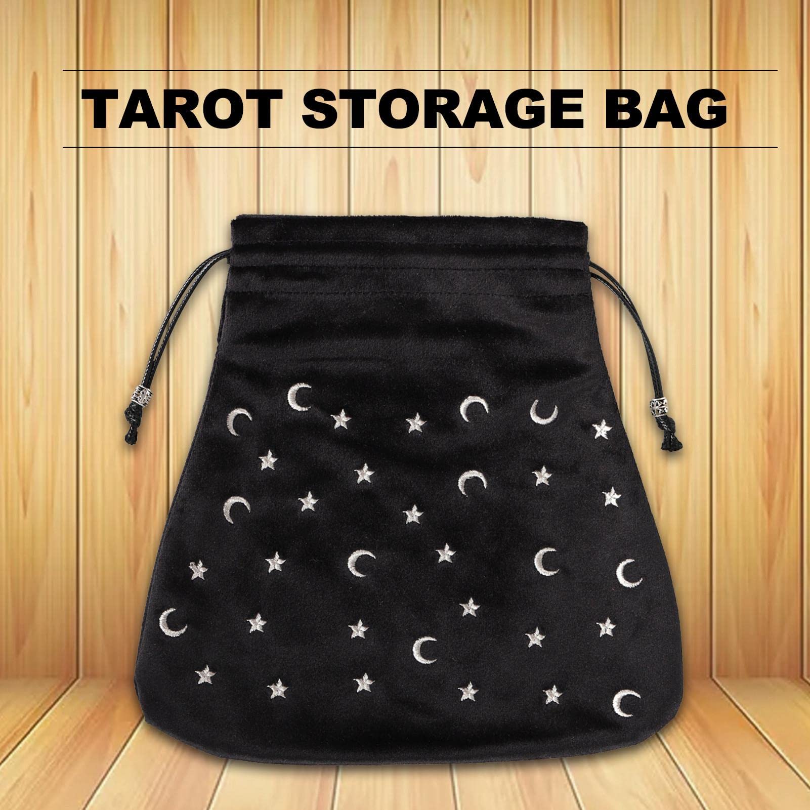 Premium Velvet Tarot Card Pouch with Drawstring - Organize & Protect Tarot Cards, Crystals, Dice, Jewelry & Coins - Perfect for Board Games, Easter Gifts & Spiritual Storage