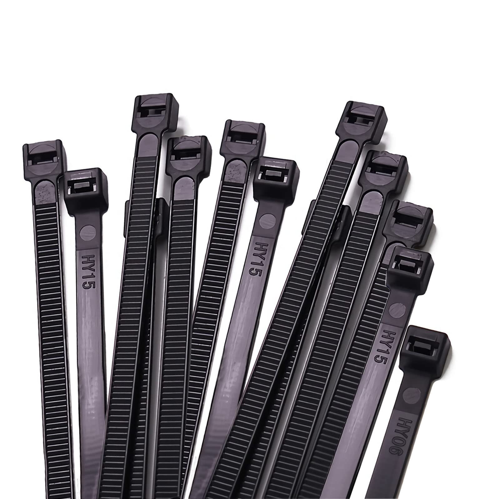 Heavy Duty 20 Inch Large Black Zip Ties - 60PCS Extra Long Cable Ties with 160LB Strength for Outdoor Wiring, Bundling & Organizing - Weather Resistant Wire Ties for Home, Garage & Industrial Use