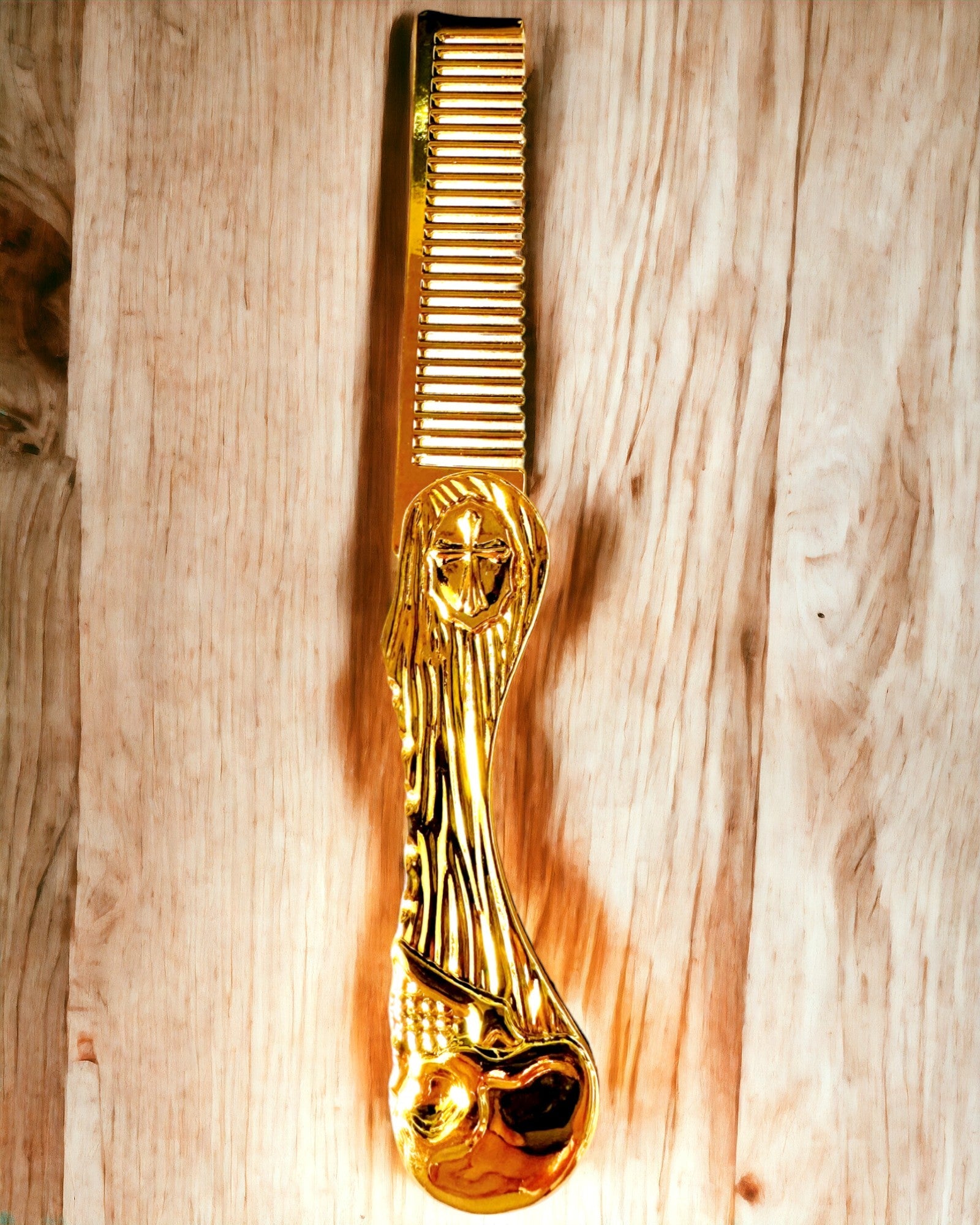 Premium Custom Engraved Mystic Skull Comb - Unique Hair Styling Tool for Men & Women - Perfect Gift for Goth, Punk & Rock Fans - Great for Concerts, Cosplay & Everyday Use