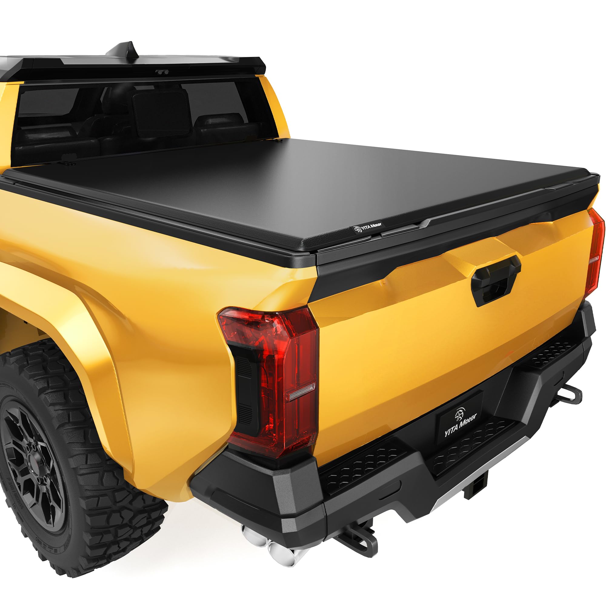 YITAMOTOR Soft Tri-Fold Truck Bed Tonneau Cover for 2024-2025 Toyota Tacoma 5 ft Bed (Excludes Trail Edition) | Waterproof & Dustproof | Easy Installation | Perfect for Hauling Gear & Outdoor Adventures
