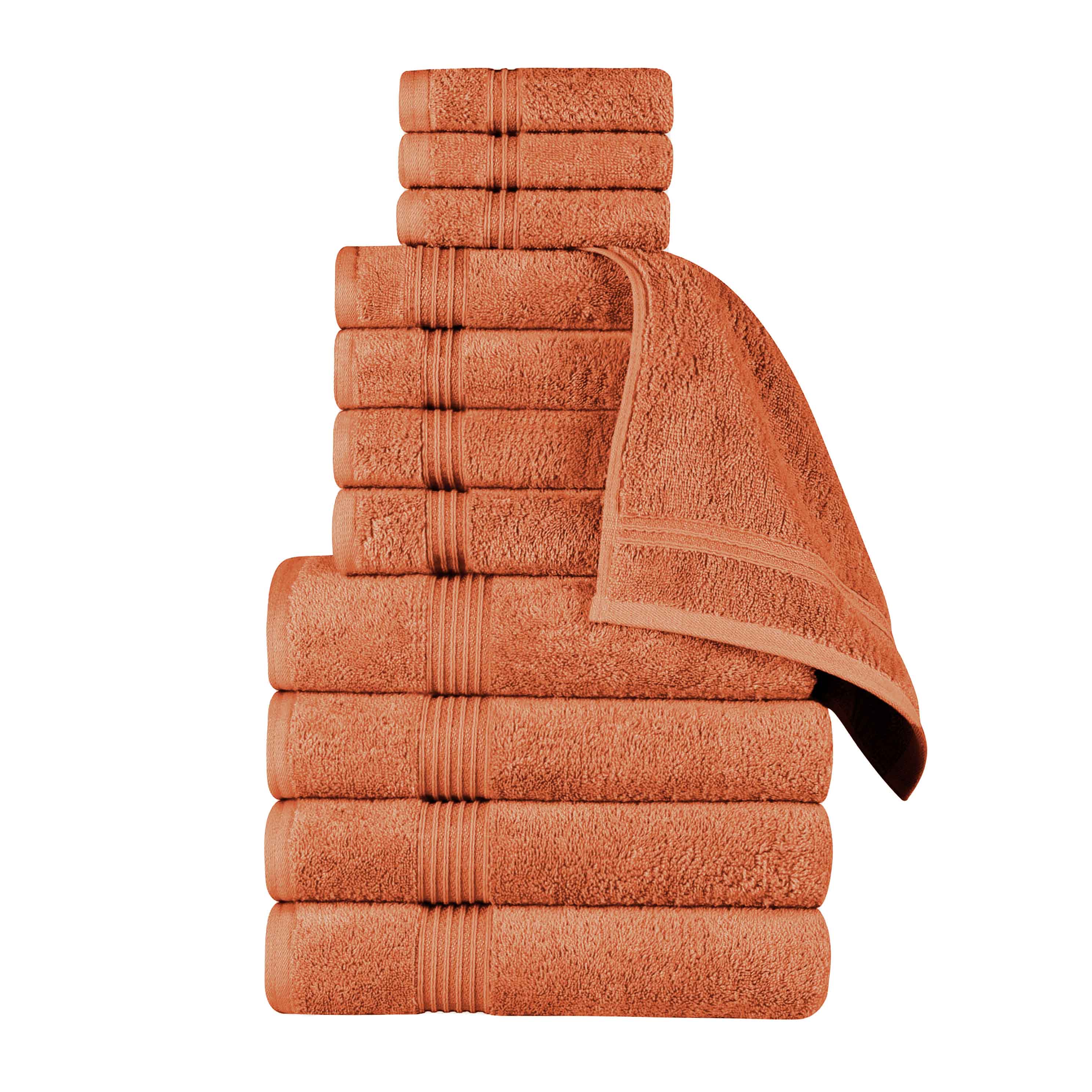 Premium 12-Piece Egyptian Cotton Towel Set - Ultra Soft, Highly Absorbent Bath Towels for Spa, Hotel & Luxury Home Use