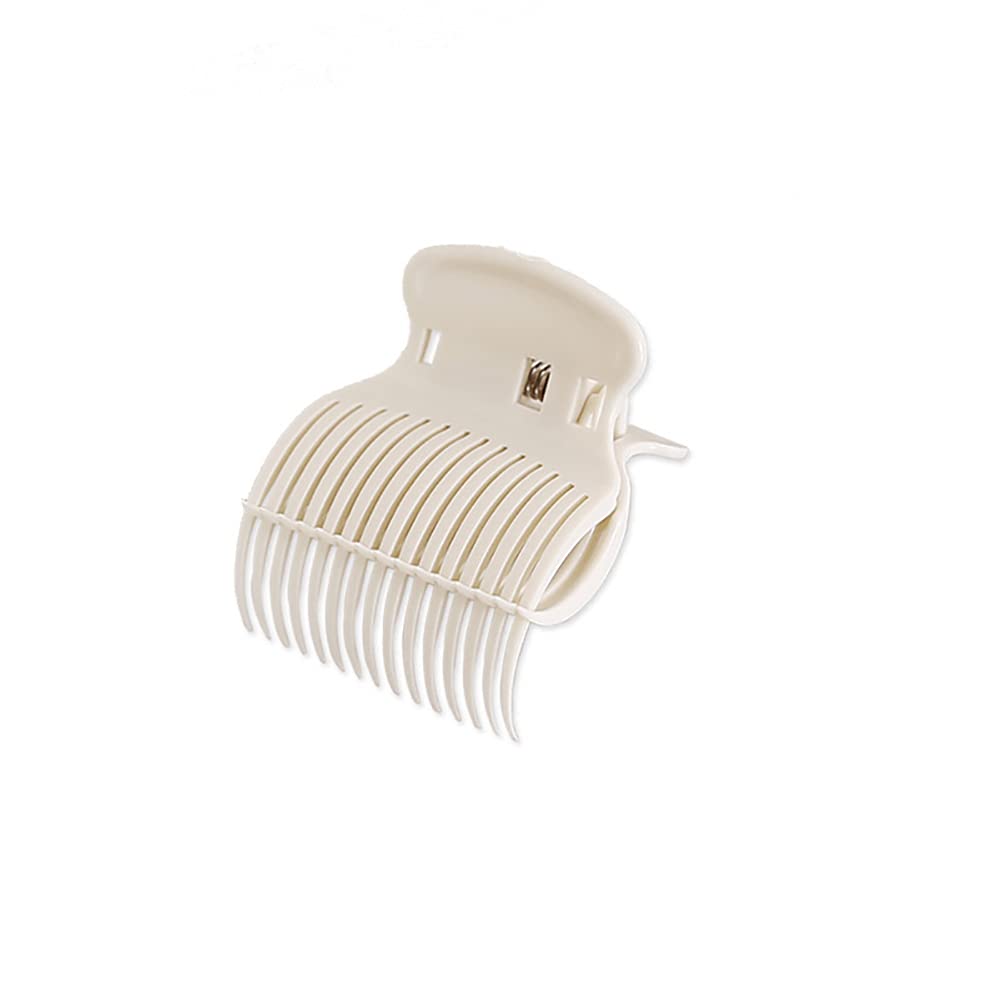 12 Pcs Hot Roller Clips Replacement - Hair Curler Claw Clips for Women & Girls - White - Perfect for Salon Styling, Home Hair Care & DIY Beauty Treatments