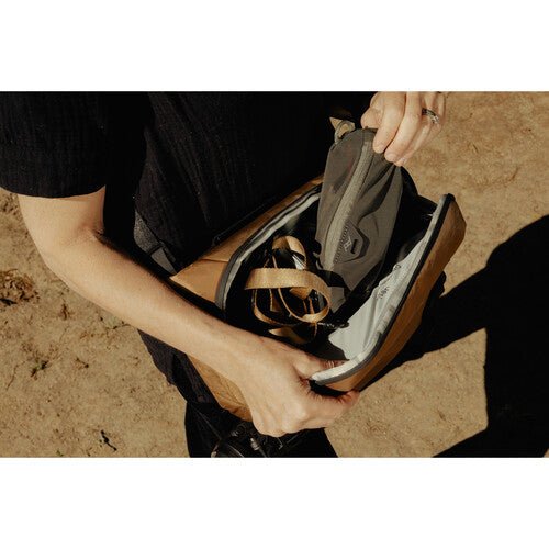 Peak Design Everyday Sling 6L V2 Camera Bag - Waterproof & Lightweight Coyote Brown Crossbody Sling for Photographers, Travel & Daily Commute