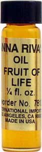 Anna Riva Oil Fruit of Life Essential Oil - 1/4 fl oz (7.3ml) - Natural Aromatherapy for Relaxation, Massage & Skin Care