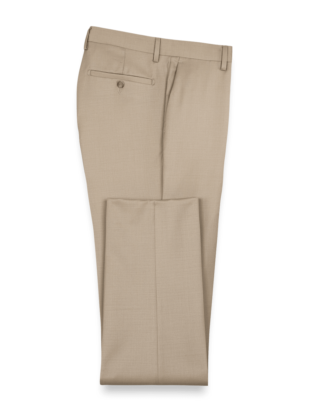 Premium Wool Gabardine Dress Pants for Men - Classic Tan Color | Office Wear, Business Casual & Formal Occasions
