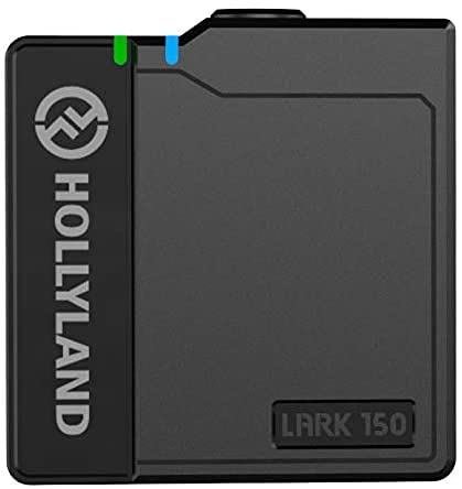 Hollyland Lark 150 Wireless Lavalier Microphone System - Single Transmitter with Lapel Mic, 5ms Ultra-Low Latency, 100m Range - Ideal for YouTube, Vlogging, Live Streaming & Interviews (Black)