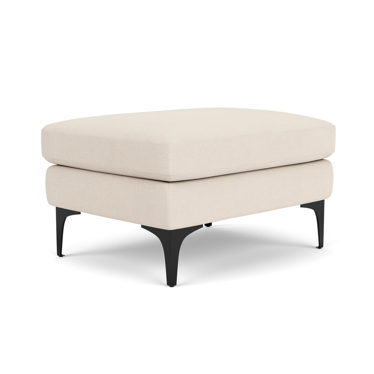 Astha Fabric Ottoman Stool - Soft Round Storage Pouf with Removable Cover for Living Room, Bedroom & Nursery - Perfect for Extra Seating & Home Decor