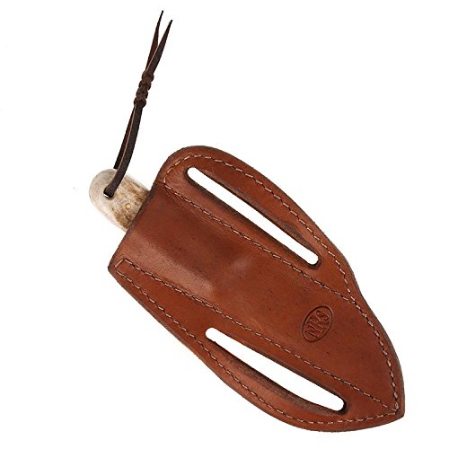 NRS Cowtown Ranch Tombstone Knife with Plain Leather Sheath - Durable Hunting & Outdoor Survival Knife for Camping, Bushcraft, and Everyday Carry (EDC)