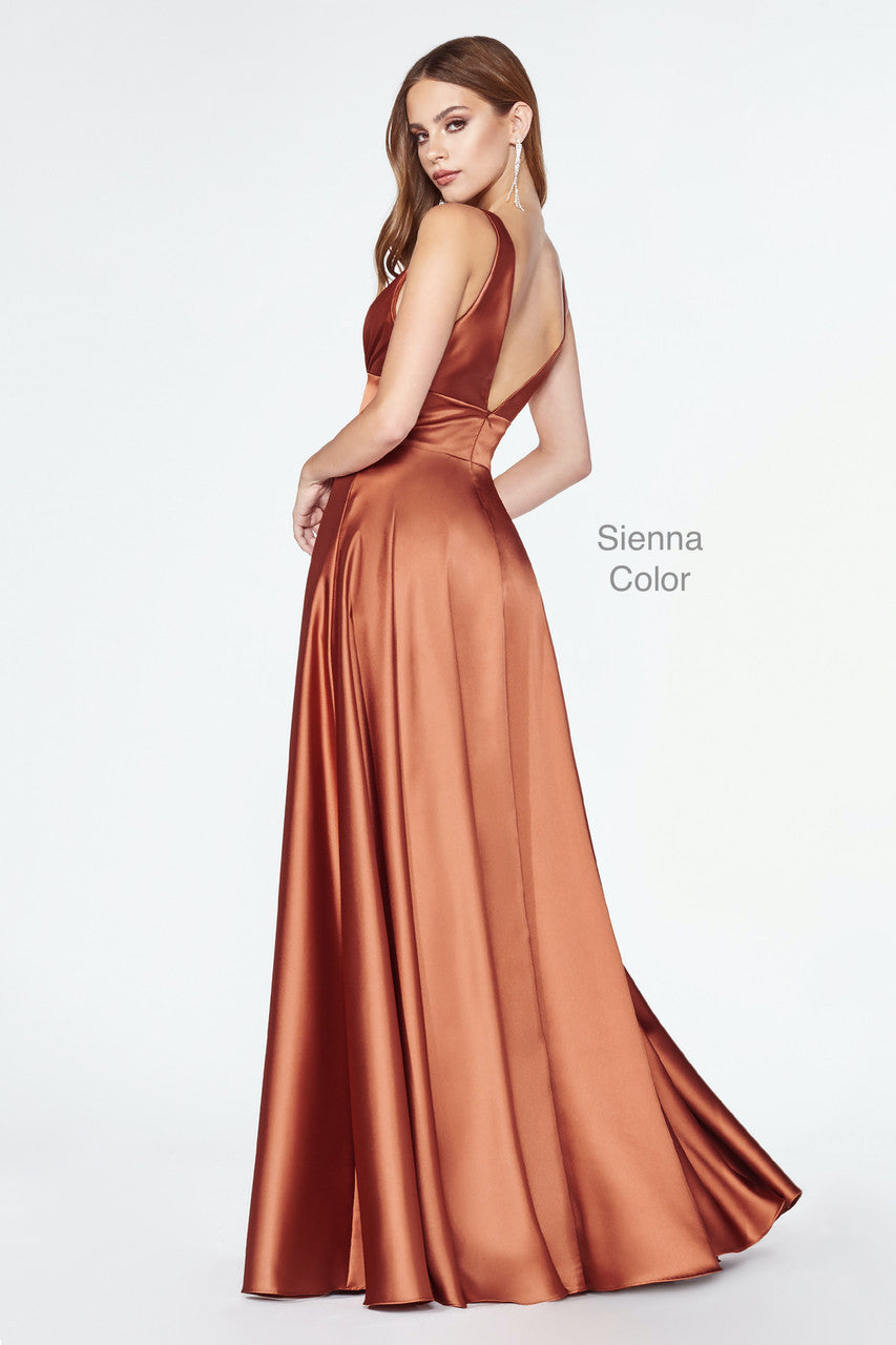 Kinsley Gown - SIENNA Soft Satin A-Line Dress for Women | Elegant Evening Gown for Weddings, Parties & Special Occasions