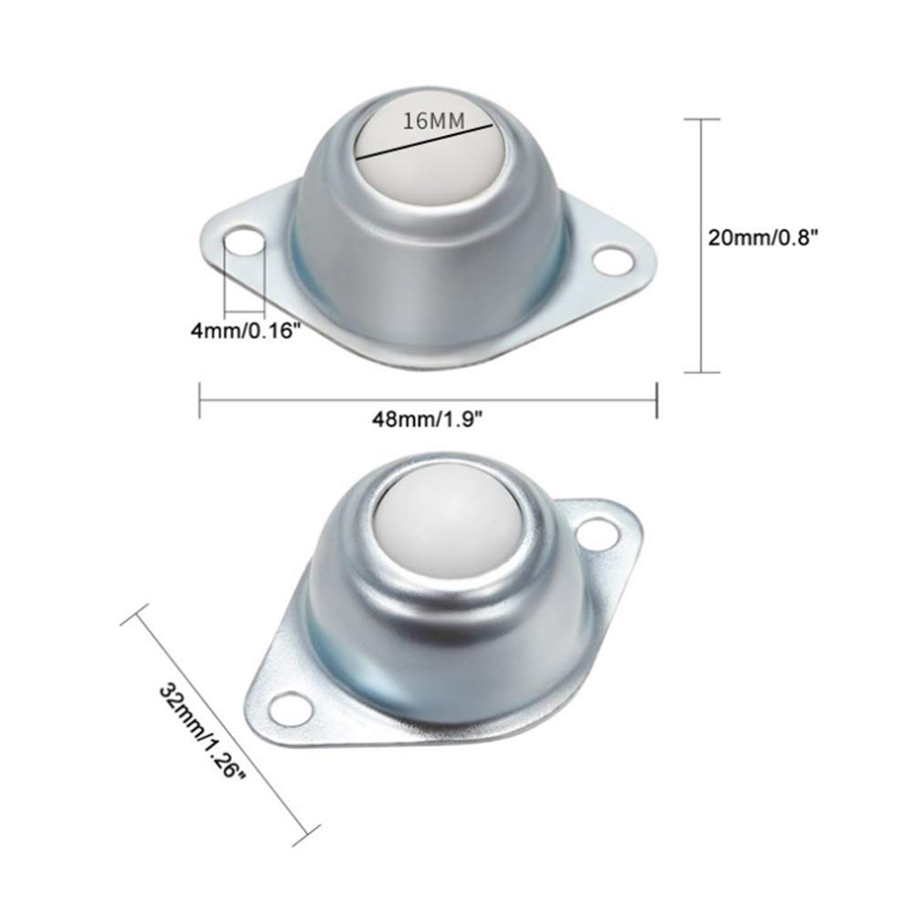 Durable Nylon Bull's Eye Conveyor Wheels - 1/2