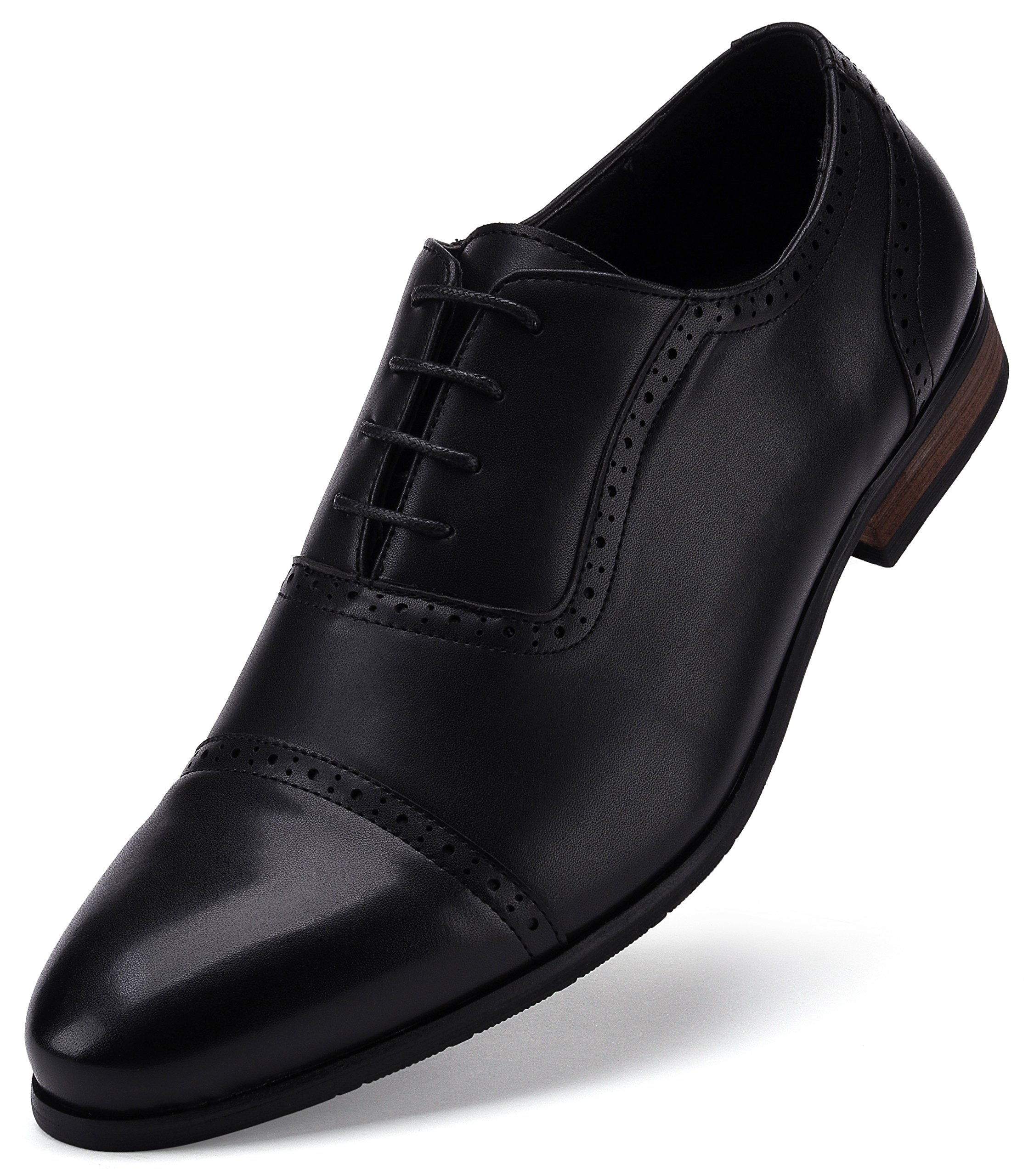 GALLERY SEVEN Men's Classic Oxford Dress Shoes - Formal Business & Wedding Shoes for Professional Style & Comfort