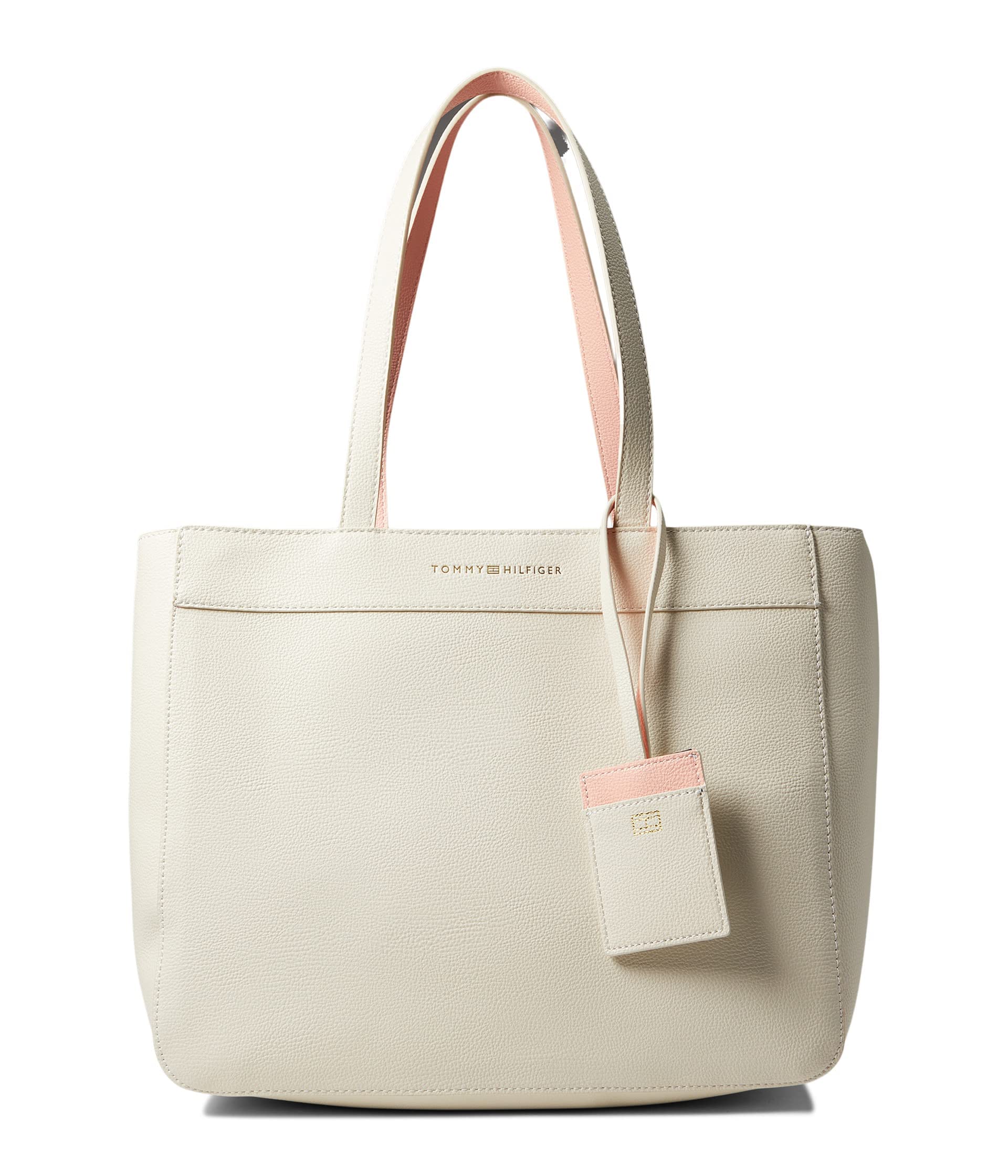 Tommy Hilfiger Andrea II Tote Bag with Detachable Pouch - Stylish Women's Handbag for Work, Travel & Everyday Use