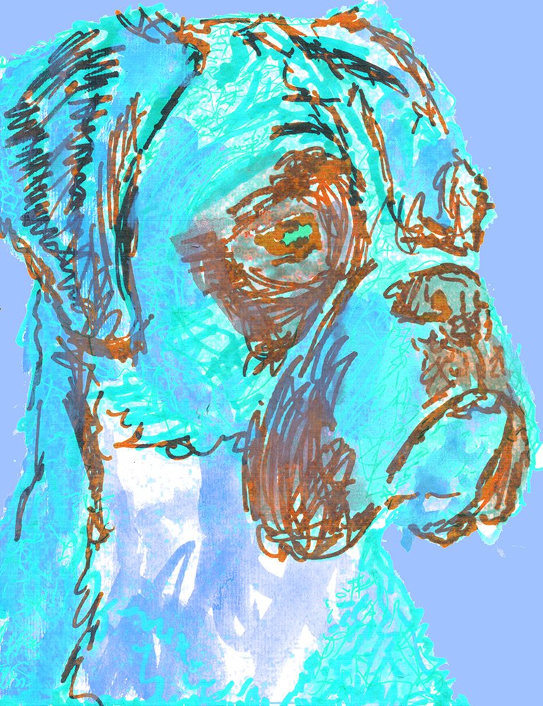 Vibrant Boxer Dog Wall Art - Abstract Blue Boxer Painting for Dog Lovers | Perfect Gift for Boxer Owners & Boxer Moms | Unique Dog Wall Decor for Living Room, Bedroom or Office