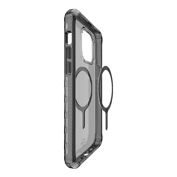 ITSKINS Supreme MagClear Case for iPhone 14 Pro Max - Graphite | Slim Protective Cover with Magnetic Alignment | Perfect for Work, Travel & Everyday Use