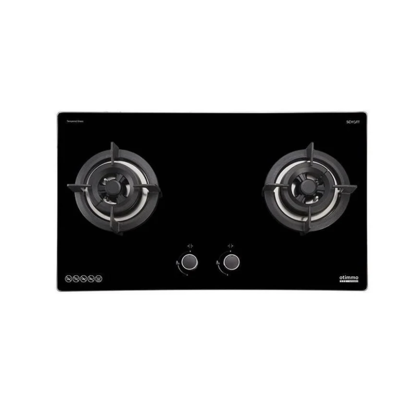 Europace ECH 2101S 90cm Stainless Steel Slim Range Hood + EBH 6291S 2 Burner 90cm Slim Glass Hob - Modern Kitchen Ventilation for Apartments & Small Spaces