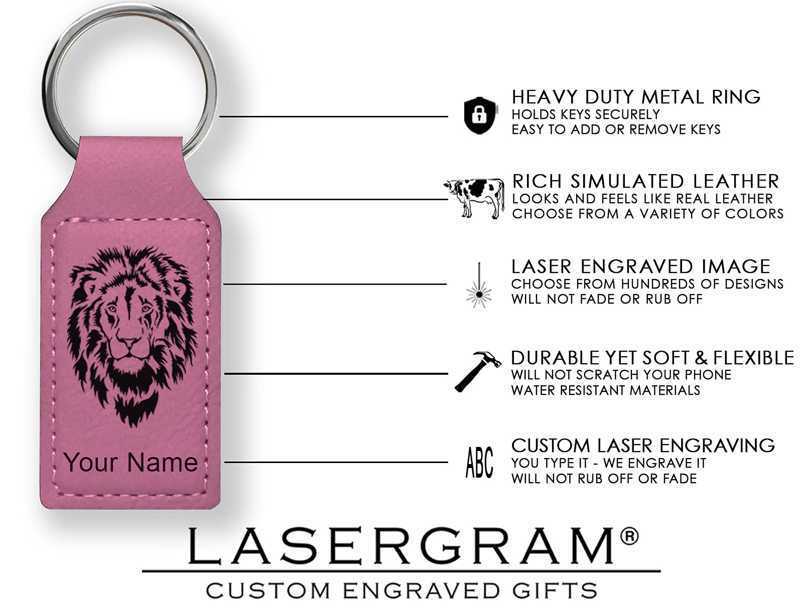 Personalized Princess Crown Laser Keychain - Engraved Gift for Women & Girls