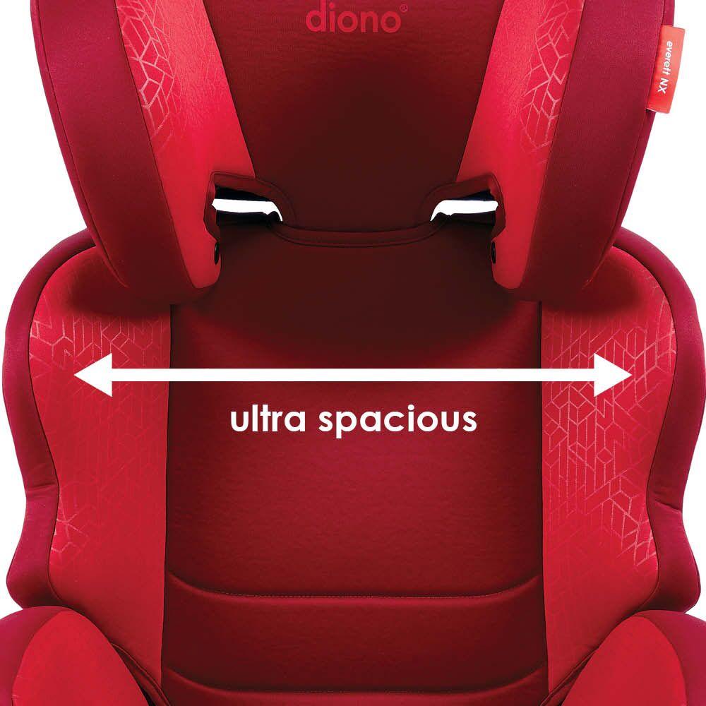 Diono Everett NXT Booster Car Seat - High Back Booster for Kids 40-120 lbs | Safe & Comfortable for Travel | Perfect for School, Road Trips & Family Vacations