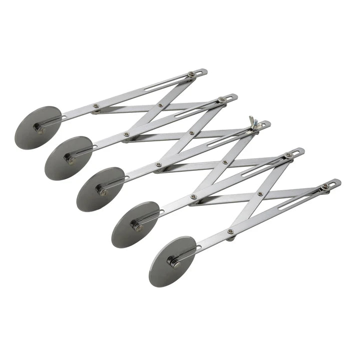 Winco 5-Wheel Adjustable Dough Divider - Professional Bakery Dough Cutter for Pizza, Bread & Pastry Dough Portioning - Ideal for Commercial Kitchens & Home Bakers