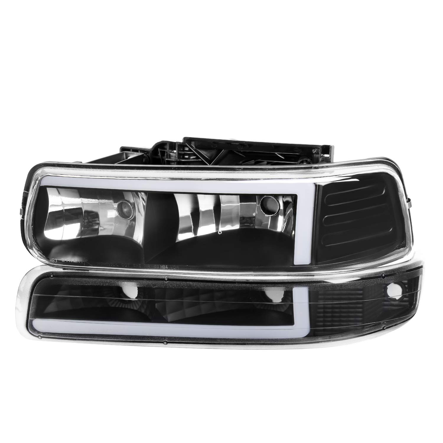 Spec-D LED Headlights & Bumper Lights for 1999-2002 Chevy Silverado - Off-Road Upgrade